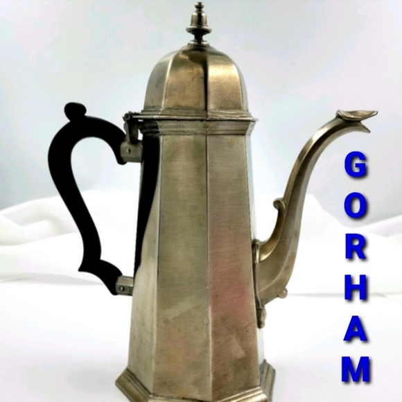 Gorham Octrette Pattern Dining 95s Gorham Pewter Coffee Pot Poshmark